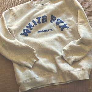 White fox crew neck